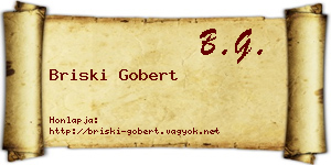 Briski Gobert névjegykártya